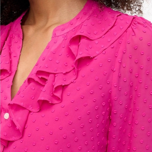 J Crew pink button up blouse - Picture 3 of 4